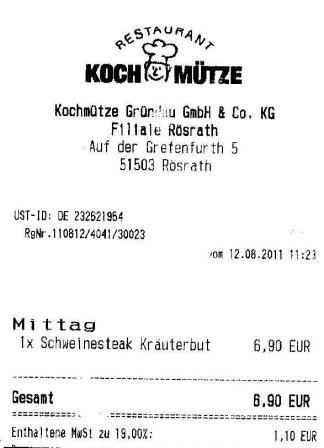 sguv Hffner Kochmtze Restaurant